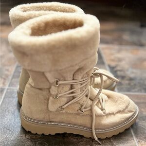 Cozy Tan Fur-Lined Boots